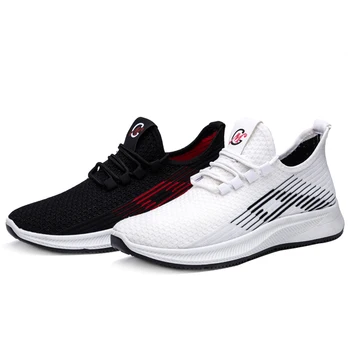 

2020 Men's Sneakers Mesh Casual Shoes Lac-up Shoes Men Lightweight Comfortable Breathable Walking Sneakers Zapatillas Hombre
