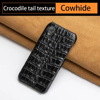 

Phone case for Sony Xperia XZ2 XZ1Xperia 5 XZ4 Cowhide crocodile tail For Sony XA XZ2 Premium XA2 ultra Z5 PLUS