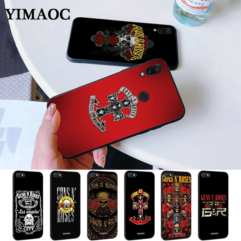 Пистолеты n roses силиконовый чехол для Redmi 4A 4X5 плюс 5A 6 Pro 6A 7 7A K20 S2 Go |