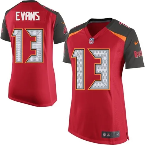 Women Мужские новые высококачественные футболки Tampa Bay Mike Evans Buccaneers белого цвета - Цвет: Women