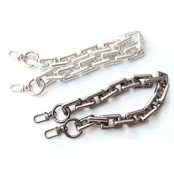 Small Square Finished Product Chain Tree Finger Non-fading Acrylic Door Buckle Plastic Chain Spring Ring Handle Chain 2021 New
