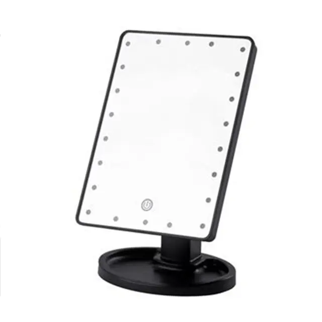 $US $27.30  22 LEDs Mirror LED Makeup Vanity Square Mirror Double-Sided Lighted Mirrors for Bathroom Bedroom US