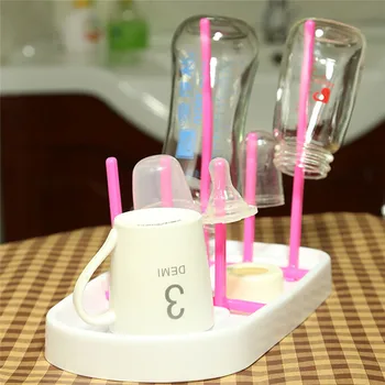 

Detachable feeding Drying Racks New Creative Cleaning Baby Bottle Hanger Shelf for pacifier nipple cup holder Accessory