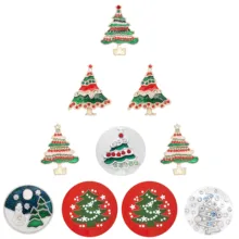 5 шт./компл. 20 мм Рождественская елка имбирь защелки подходят взаимозаменяемые 18 мм ювелирные украшения для мужчин и женщин Подарки