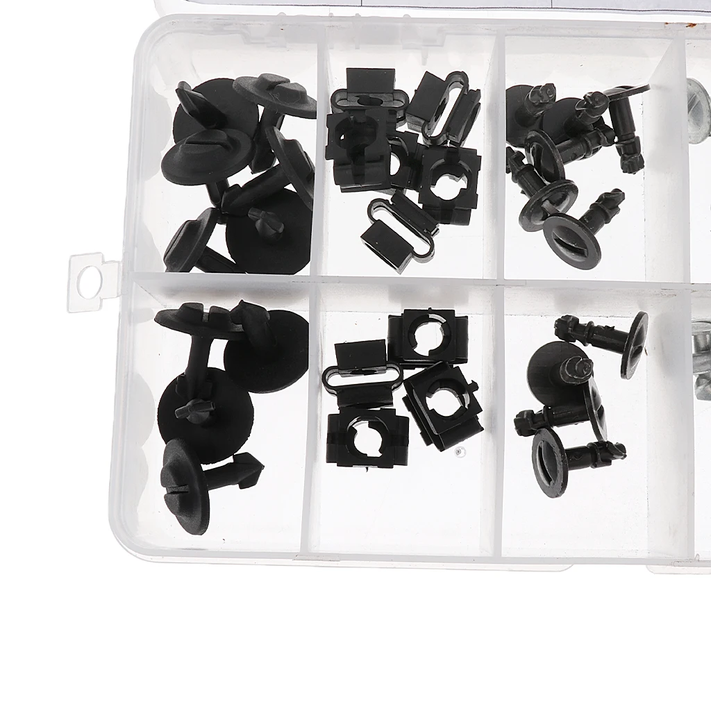 60X Car Engine Protection Clip Trim Panel Nut Kits For Audi A4 S4 VW Passat