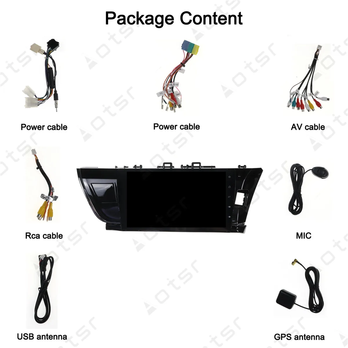 Top Android 8.0 Car GPS navigation car multimedia player For Toyota Corolla 2014 2015 2016 recoder stereo auto Eight Core no DVD 5