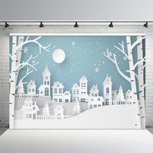 5x7ft виниловый Рождественский Снежный фон для фотосъемки сцен фон рассчитанный Печатный детский фон для фотостудии