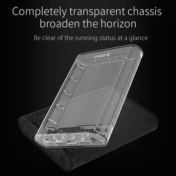 

NEW 3.5 inch Enclosure Hard Drive Case USB 3.0 Transparent SATA HDD External SSD Box for Office Caring Computer Supplies