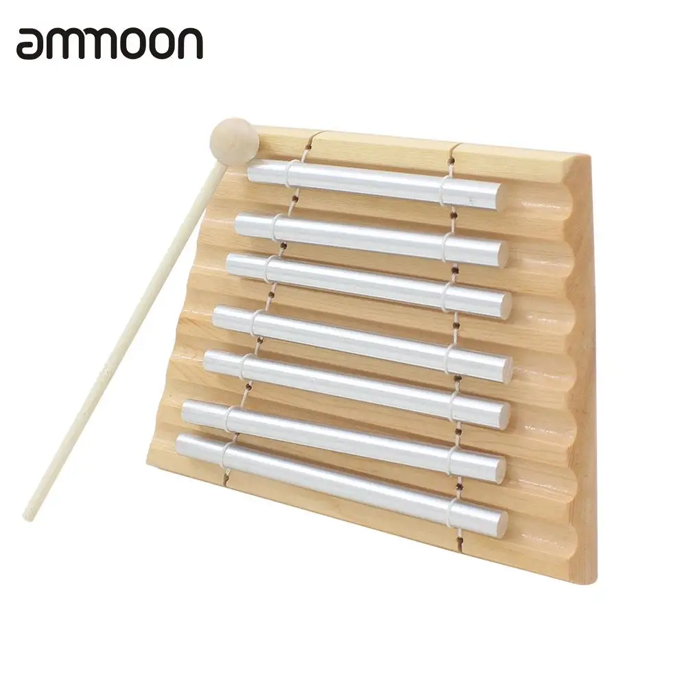 

7-Tone Tabletop Chime Educational Musical Toy Percussion Instrument with Mallet for Children Kids Toddler