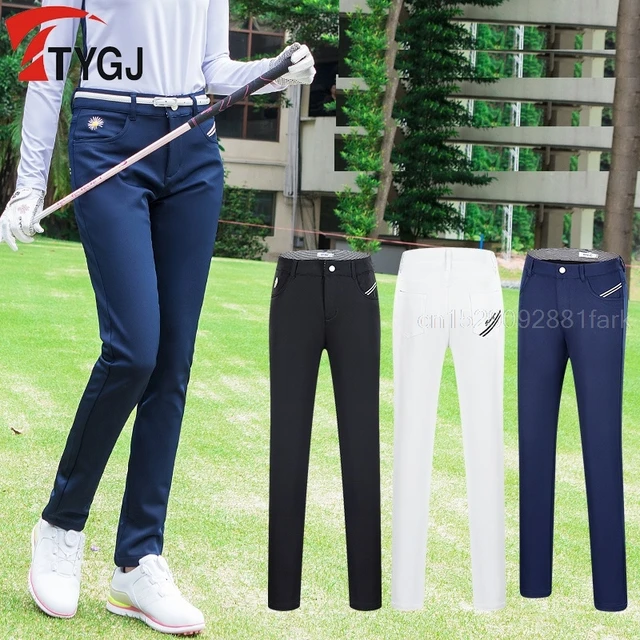 Golf Pants For women students ladies summer spring golfer clothing sports  wear slim breathable Polyester Solid color spandex - AliExpress