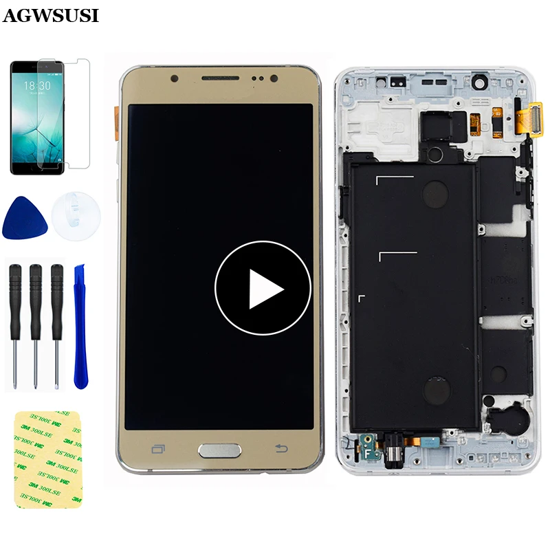 Для samsung Galaxy J5 2016 J510FN ЖК-дисплей Дисплей кодирующий преобразователь сенсорного