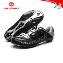 Sidebike углеродная обувь для шоссейного велосипеда с замком, обувь для велоспорта, Ультралегкая дышащая профессиональная спортивная обувь, мужские кроссовки для гоночного велосипеда