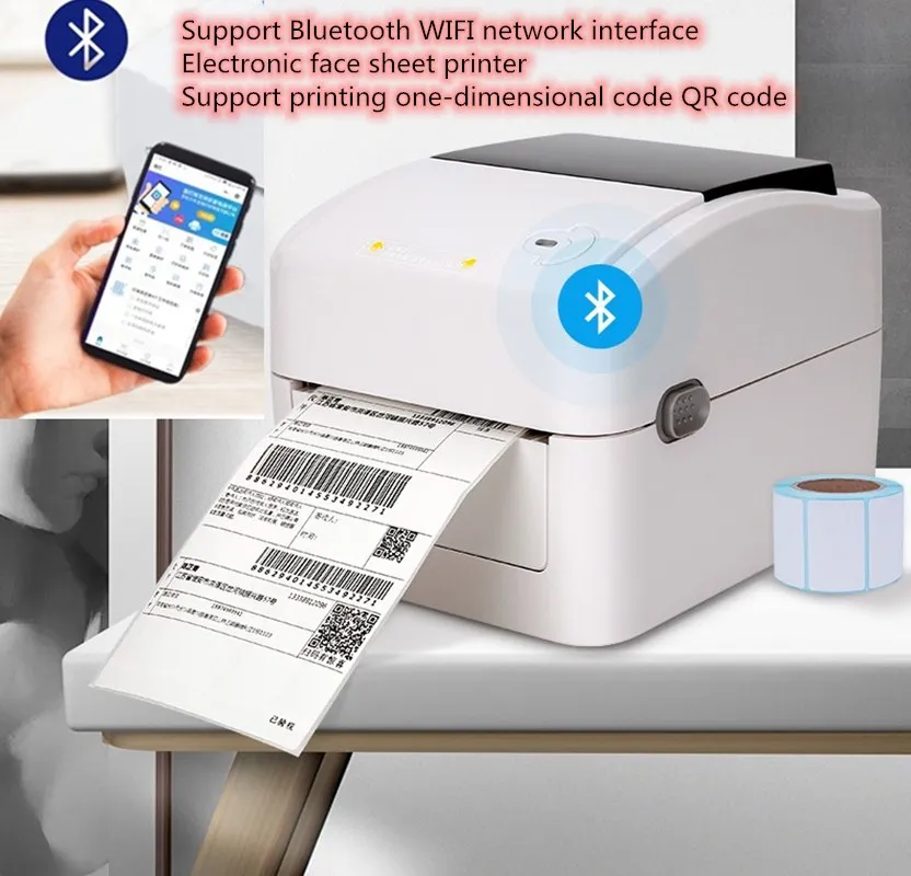 XP-420B Bluetooth Wifi USB Shipping Label Thermal Printer A6 size waybill AWB Print QR code from PC and Smart Phone | Компьютеры и