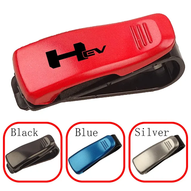 Car Auto Sun Visor Glasses Box Sunglasses Clip For Hummer H1 H2 GMT 840 H2H H2 SUT H3 H3T HEV car Accessorie car sticker For HEV