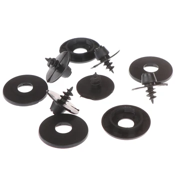 

10 sets Car Fastener Clips Antiskid Pad Fastener Foor Mat Skid Resistant Carpet Fixed Clamp Fit