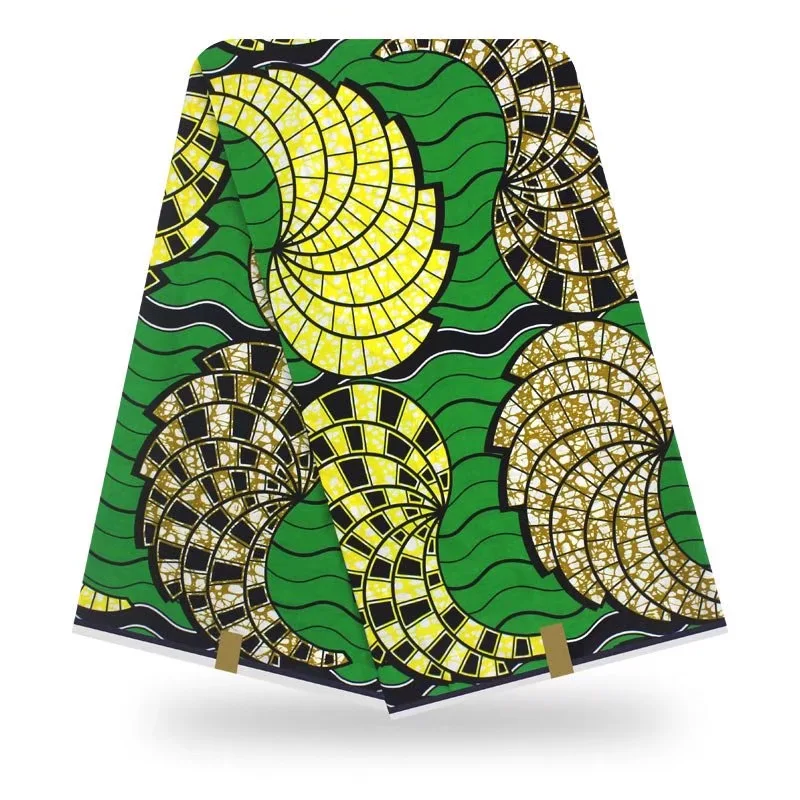 

African Style Dutch Wax Prints Fabric High Quality 100%Cotton Veritable Ankara Wax Dye Fabrics 6Yards For Clothes,Wedding Dress