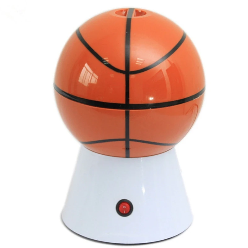 

Electric Popcorn Popper Machine Household Basketball-Shape Popcorn Maker Popcorn Machine DIY Corn Popper Children Gift Home Part