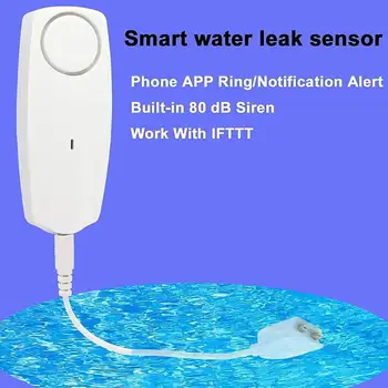 

Home Alarm Water Leakage Alarm Detector 80dB Independent Water Leak Sensor Detection Flood Alert Overflow Security Alarm System
