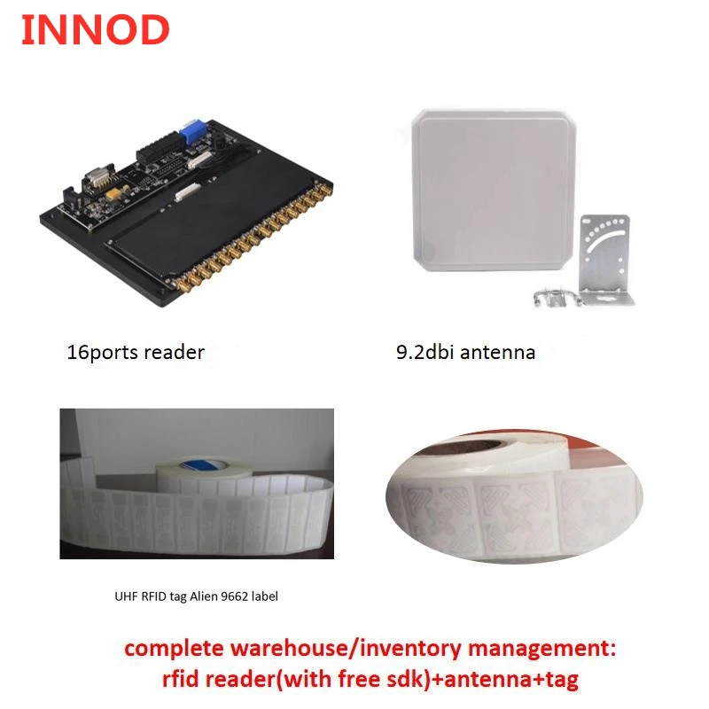 Управление складом 16 портов impinj r2000 SMA разъем поддержка ttl RS232 TCP IP несколько интерфейсов