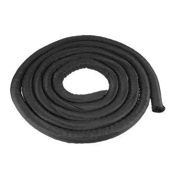

uxcell 1 Pcs Cord Protector 25mm Diameter 3 Meter Length Self Closing Cable Sleeve Management Organizer PET Black