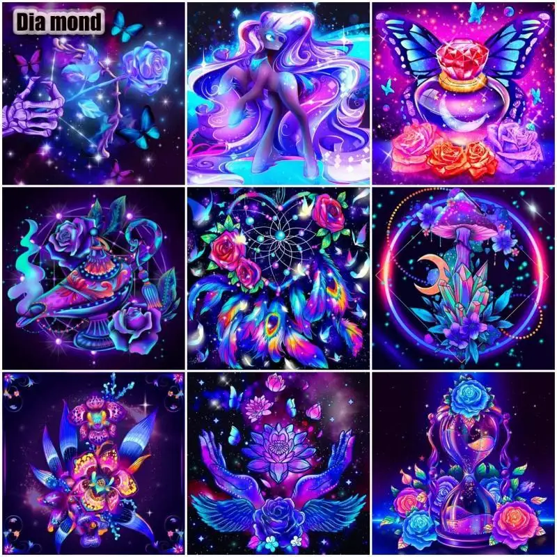 

5D DIY алмазная живопись бабочки цветы розы полная вышивка Алмазная мозаика вышивка крестиком искусство