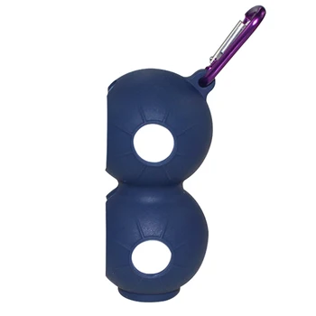 

Hanging Accessory Storage 8-shape Soft Silicone With Carabiner Wear Resistant Outdoor Sport Golf Double Ball Cover Protective