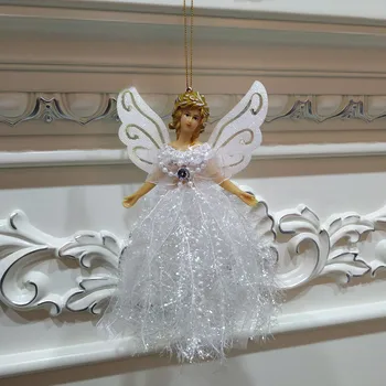 

Christmas Wing Angel Doll Hanging Xmas Tree Pendants Ornaments Home Decor Christmas Day Decorations Happy New Year рождество 20