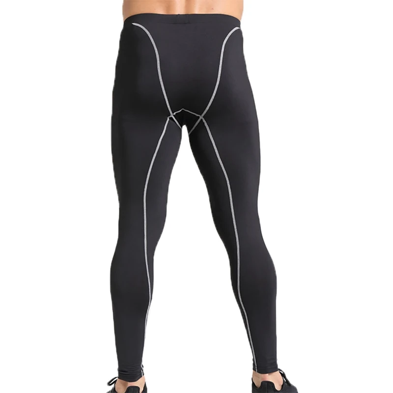 Мужские штаны эластичные дышащие анти-пот быстросохнущие спортивные беговые Фитнес Тренировочные Колготки Леггинсы Trouss