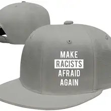 Сделайте расистов бояться кепки для гольфа унисекс модные Взрослый Регулируемый Snapback Шапки