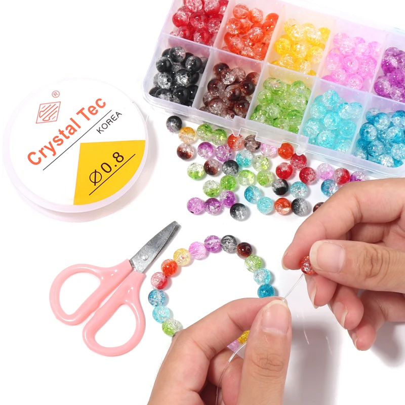 Crystal Bead Bracelet Making Kit  Diy Crystal Beads Bracelets - 250pcs/box  Crystal - Aliexpress