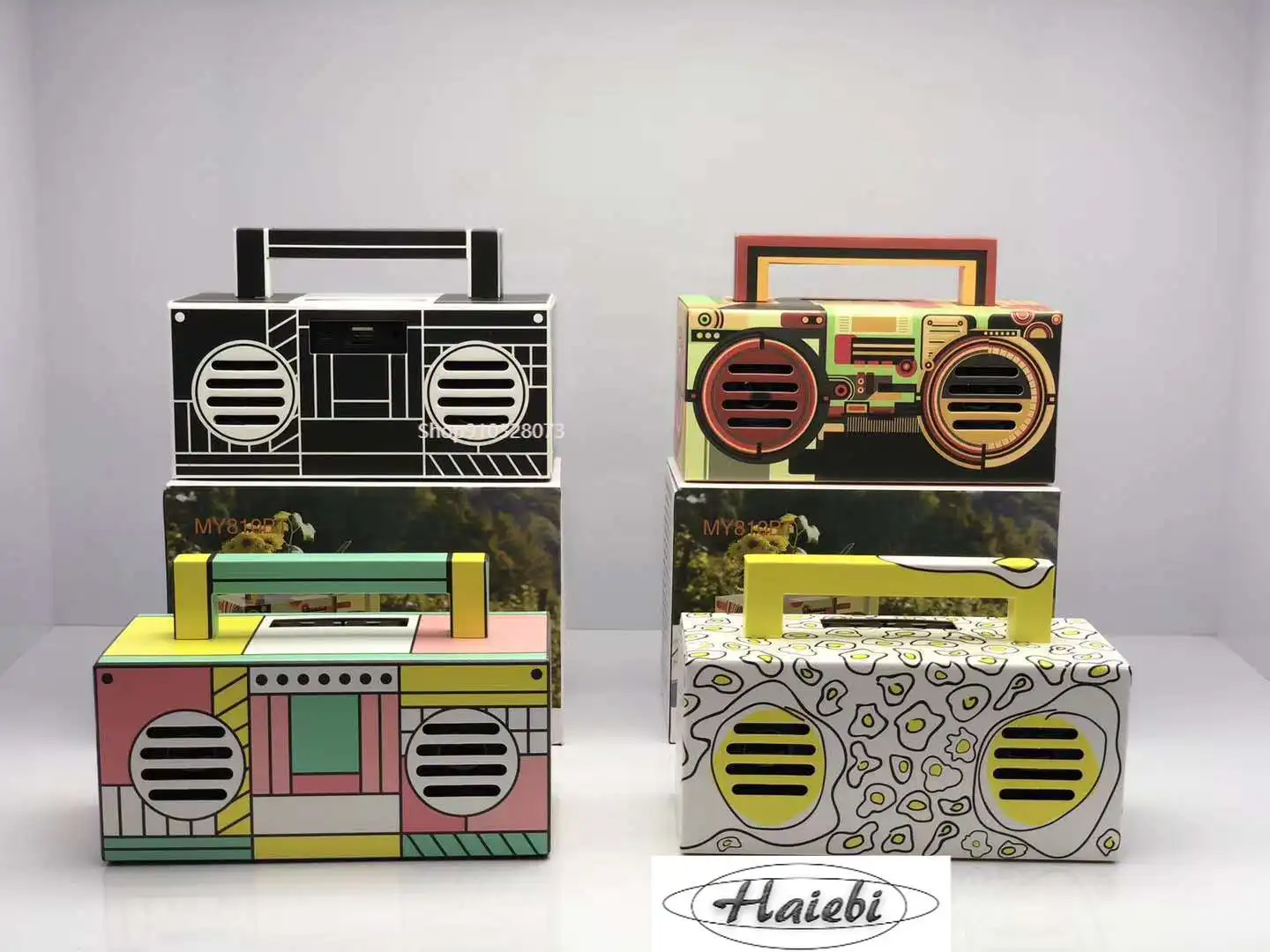 

Wireless Bluetooth Audio Outdoor Card Instert Subwoofer Portable Retro Cute Painted Bluetooth Speakersoundbar speakers bluetooth