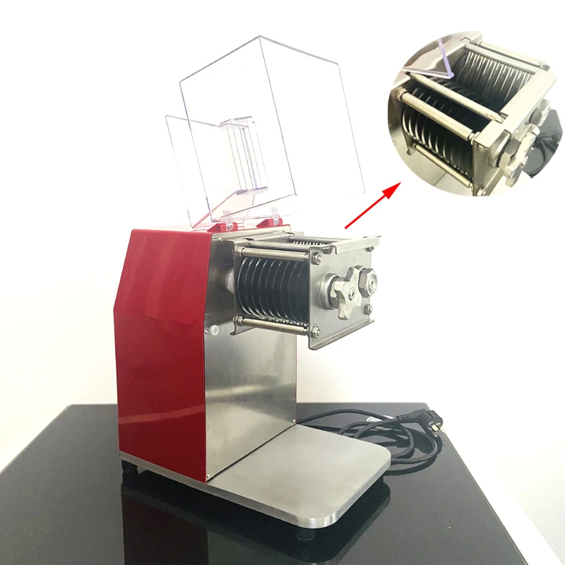 

Электрическая Домашняя и Коммерческая Мясорубка из нержавеющей стали резак для проволоки полностью автоматическая мясорубка машина для нарезания кубиков мяса