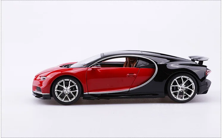 Bimeigao 1: 18 модель сплава Модель автомобиля Bugatti Chiron модель автомобиля супер спортивная модель автомобиля подарок