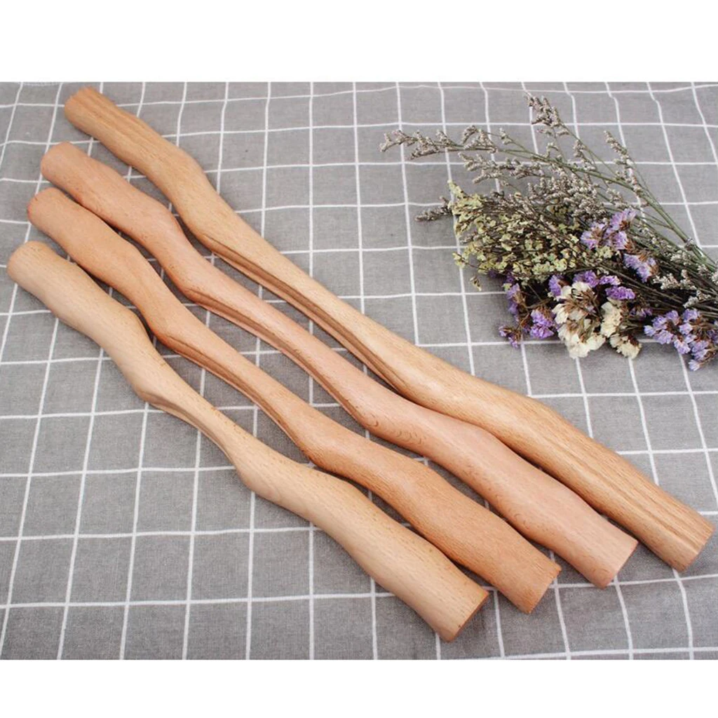 Wooden Gua Sha Scraping Stick Massage Tools for Neck Back Shoulder Waist Therapy Massager Wood Tools Fast Large Area