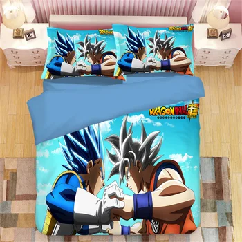 

DRAGON BALL Z 3D bed linen Son Goku Vegeta Duvet Covers Pillowcases bed set comforter bedding sets bedclothes bed linens 11