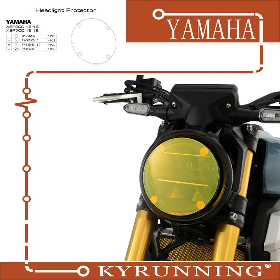 Teng поклонение для YAMAHA XSR700 XSR900 XSR 700 900 2016 2019 мотоциклетная фара Защитная крышка Щит