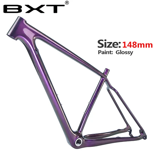 Chameleon purple 148 Карбоновая рама 29er, полностью углеродная рама для велосипеда, 29 дюймов, MTB, рама для велосипеда, 142x12 мм, 148x12 мм, сверхлегкие рамы для велосипеда - Цвет: Chameleon purple 148