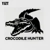 YJZT – autocollant Crocodile créatif en vinyle, étiquette de voiture, chasseur d'animaux, 8C-0107 ► Photo 1/6