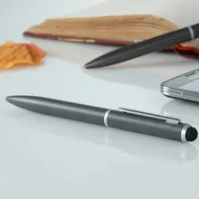 Два серого цвета 2 в 1 емкостный стилус с шариковой ручкой для письма сенсорный экран карандаш