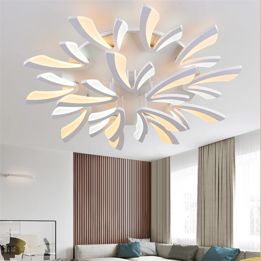 

Modern Led Ceiling Light for Home Living Room Bedroom White Deco Ceiling Lights Acrylic Plafondlamp Hotle Ceiling Light Lustre