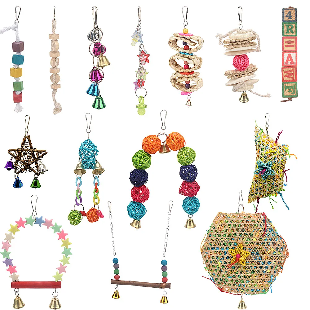 Bajo costo Traumdeutung-accesorios para aves, juguetes para loros, cacatúa, decoración para jaula de periquitos, jouet perruche Wlg9DZ9L