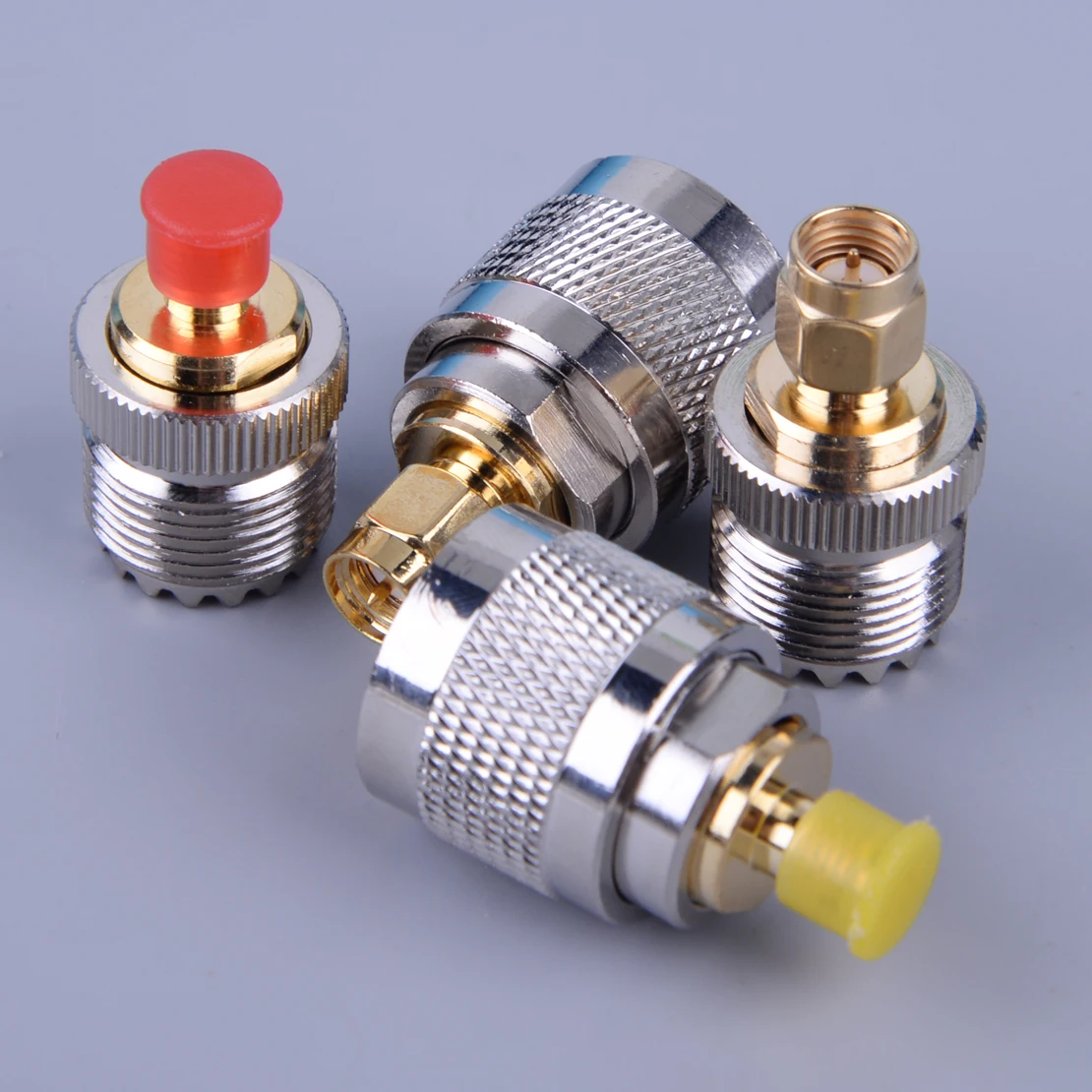 

Комплект адаптеров PL259 SO239 в гнездо SMA RF, коаксиальный тестовый преобразователь, инструмент, 4 шт.