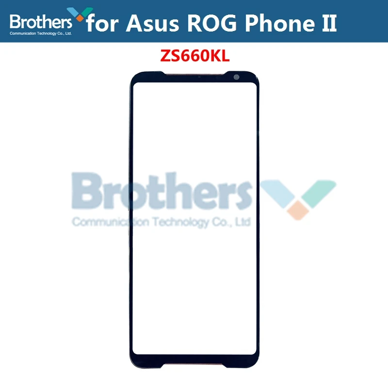 Передний Внешний стеклянный объектив для Asus ROG Phone II ZS660KL сенсорный экран ASUS
