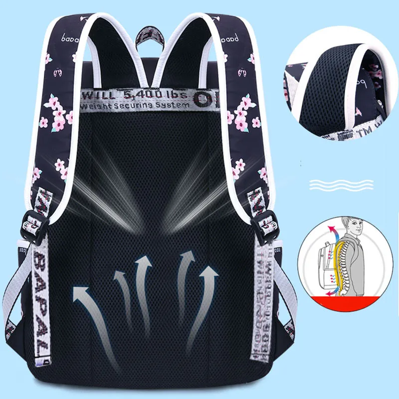 Новый большой женский рюкзак Mochila школьный с принтом водонепроницаемый для