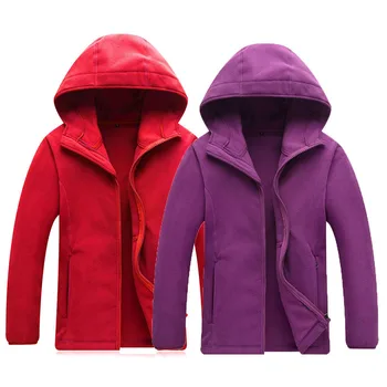 

Men Women Outdoor Polar Fleece Hooded Jacket Thermal Thicken Warm Coats Climbing Skiing Tourism Couple Jackets Customizable Logo