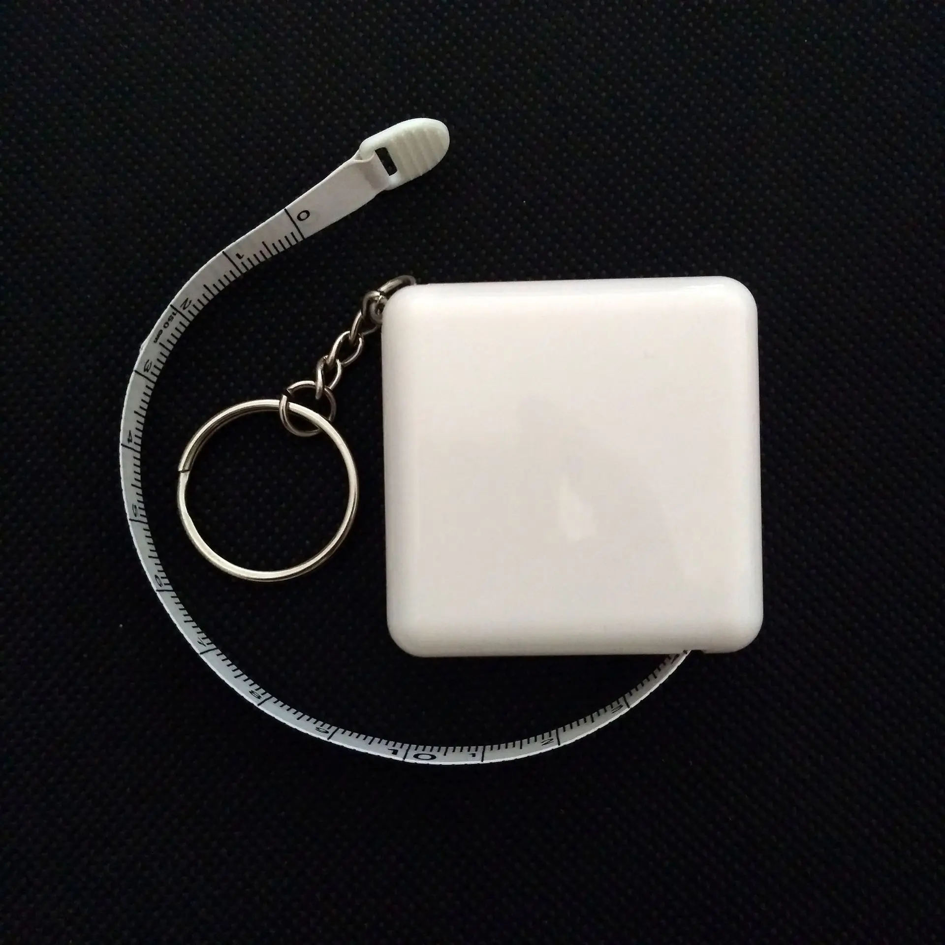 

1.5m 60-inch Keychain Multi-functional White Tape Measure American-Style Advertisement Measurement Inch Tape Measure Square-foot