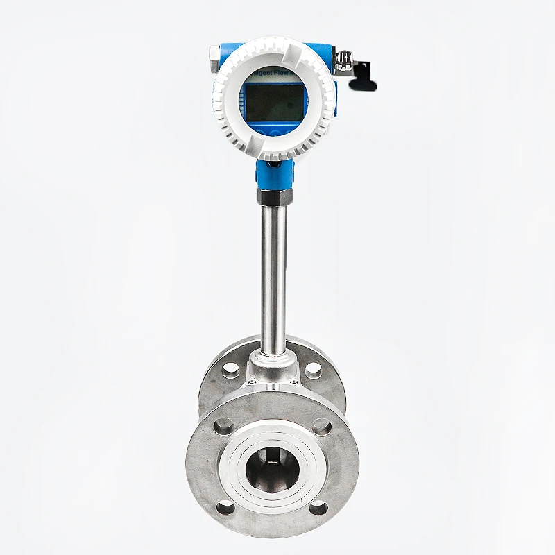 Compressed Air Gas Flow Meter Boiler Feed Water Vortex Flow Transmitter
