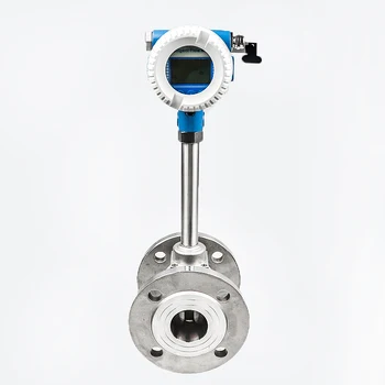 

high accuracy vortex flowmeter for steam 2 wires current output DN25 low power consumption natural gas flow meter