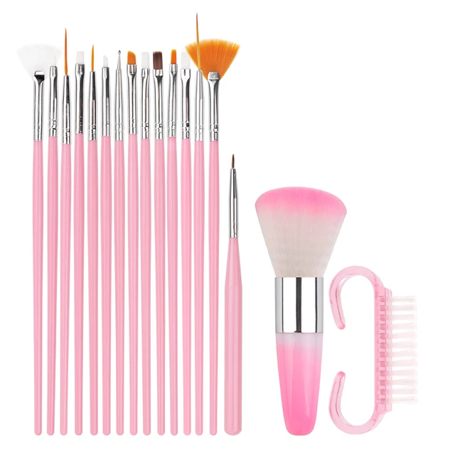 Nail Art Brush Acrylic Nail Polish Brush Kit UV Gel Nail Polish Paint Brushes Drawing Nail Pen Manicure Clean Brush Tools smt231