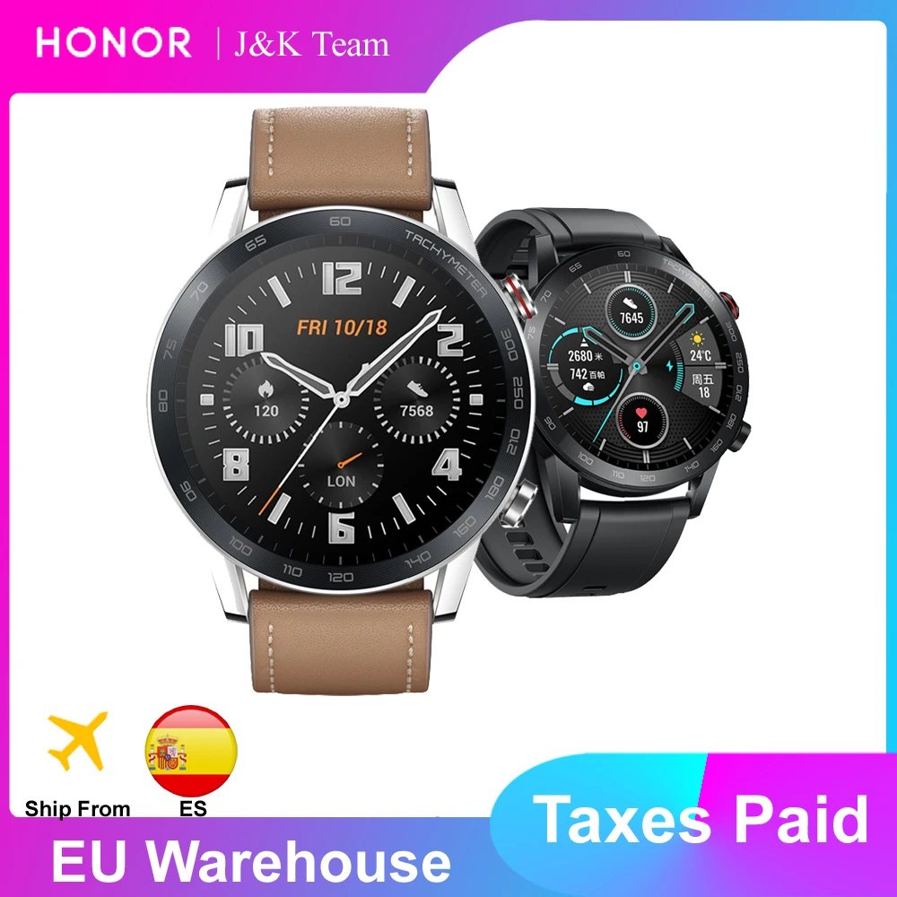 Honor magic watch 2 Смарт часы Bluetooth 5,1 magicwatch 2 Смарт часы с кислородом крови 14 дней телефонного звонка пульса для Android iOS|Смарт-часы|   | АлиЭкспресс